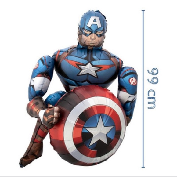 Marvel Avengers Captain America Balloon - Picture 4 of 8